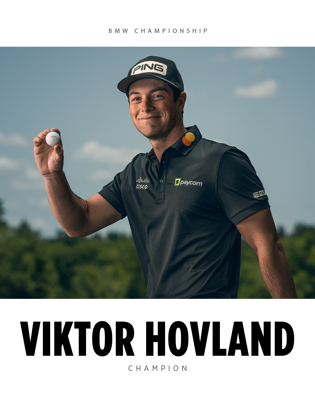 Hovland shoots a career low round on the PGA Tour with Pro V1